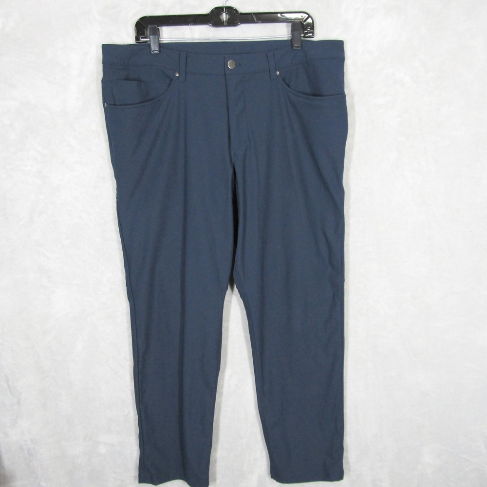 Lululemon Mens ABC Pant Classic Fit Navy Blue 36 Technical 5-Pocket Trousers